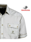 WINCHESTER TABLOE : Chemise manches courtes 100% Coton Beige