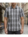 Winchester WE1215E - Chemise Carreaux Coton Fils Teints Beige