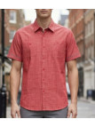 Winchester Tubac1 - Chemise Coton Corail & Détails Chambray