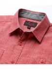 Winchester Tubac1 - Chemise Coton Corail & Détails Chambray