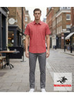 Winchester Tubac1 - Chemise Coton Corail & Détails Chambray
