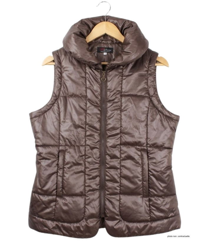 AXONE Inspiration Nature - Gilet sans manches matelassé marron