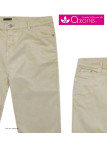 AXONE Balade - Pantalon Beige en toile gabardine stretch