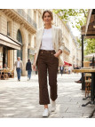 AXXANO AH1161M : Pantacourt femme extensible et confortable