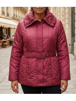 AXXANO SH1195R : Veste matelassée femme grande taille rouge