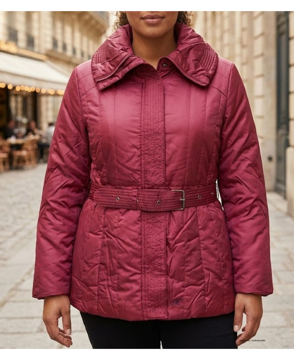AXXANO SH1195R : Veste matelassée femme grande taille rouge