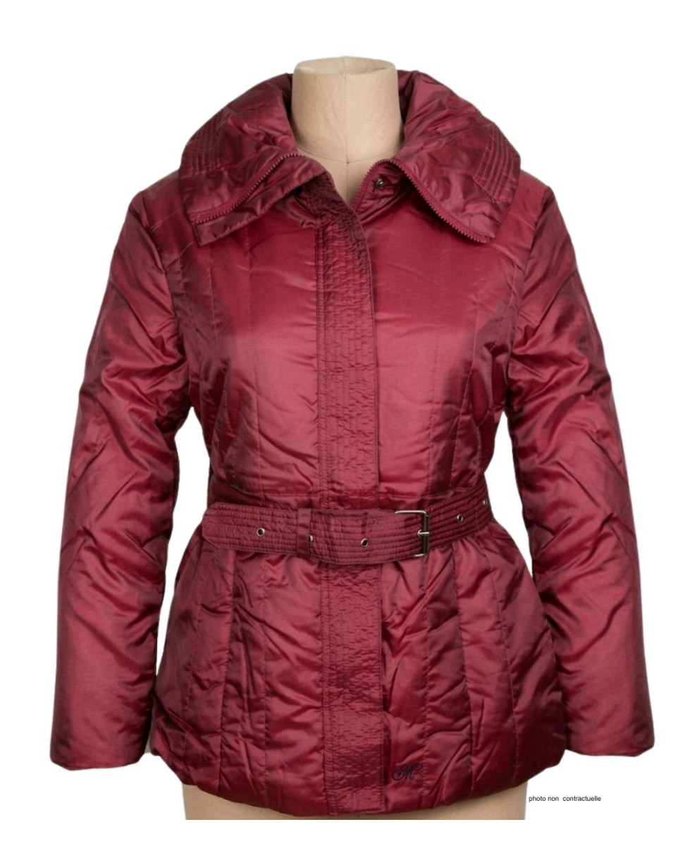 AXXANO SH1195R : Veste matelassée femme grande taille rouge