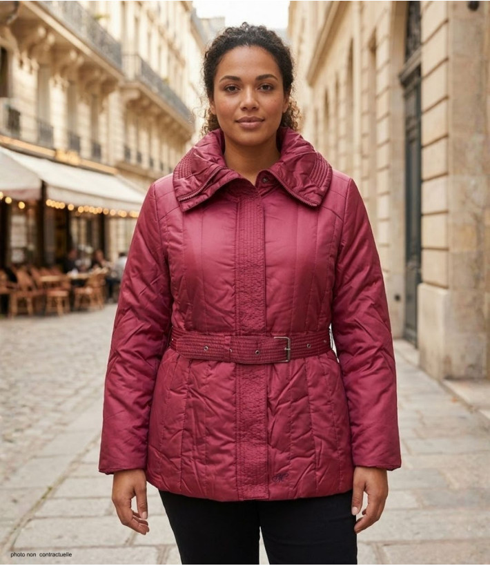 AXXANO SH1195R : Veste matelassée femme grande taille rouge