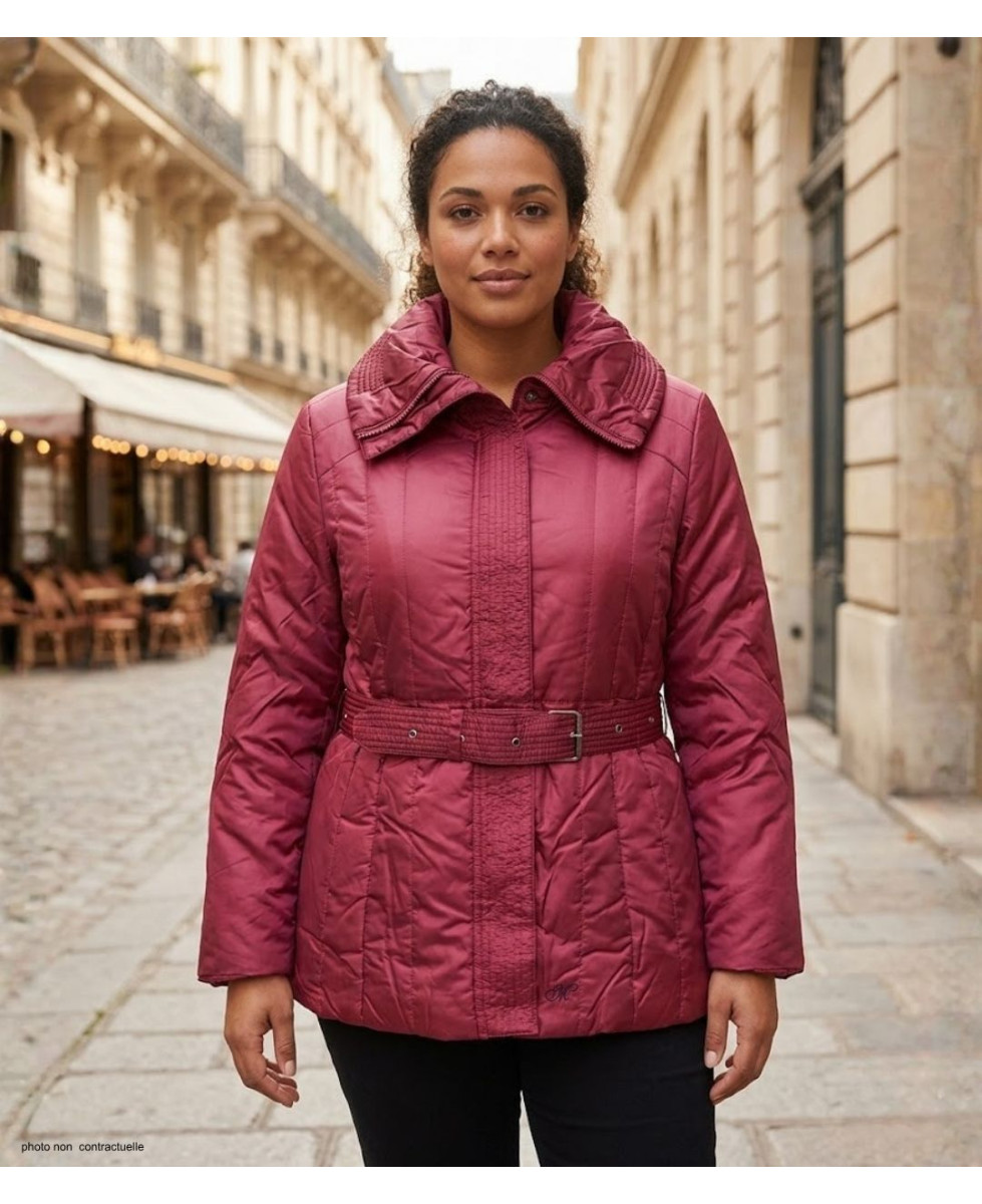 AXXANO SH1195R : Veste matelassée femme grande taille rouge