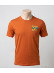AXXANO AE1142O : Tee-shirt homme orange avec poche poitrine