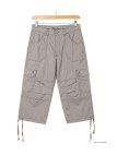 AXXANO AE1161G : Pantacourt Femme Gris 100% Coton