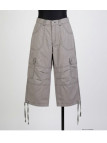 AXXANO AE1161G : Pantacourt Femme Gris 100% Coton