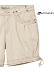 AXXANO AE1162S : Short Femme Beige Sable 100% Coton
