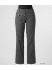 AXXANO AH1162G : Pantalon Femme Gris Stretch 98% Coton
