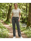AXXANO AH1162G : Pantalon Femme Gris Stretch 98% Coton