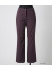 AXXANO AH1162R : Pantalon Femme Violet Raisin Stretch