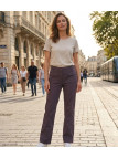 AXXANO AH1162R : Pantalon Femme Violet Raisin Stretch