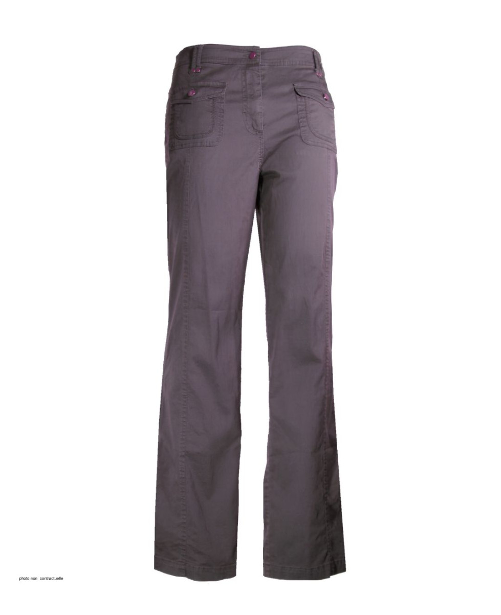 AXXANO AH1162R : Pantalon Femme Violet Raisin Stretch