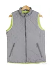 AXXANO AH1170G : Gilet Sans Manches Gris et Anis Femme