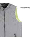 AXXANO AH1170G : Gilet Sans Manches Gris et Anis Femme