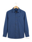 CHALLENGER TIBAULT1 : Chemise Homme Flanelle Coton Bleu Noir