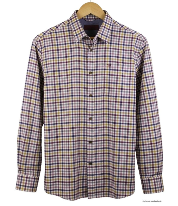 CHALLENGER TINTIN1 - Chemise Flanelle Homme Chaude & Confort