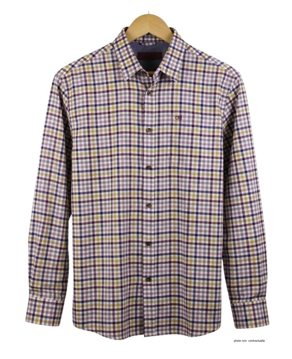 CHALLENGER TINTIN1 - Chemise Flanelle Homme Chaude & Confort