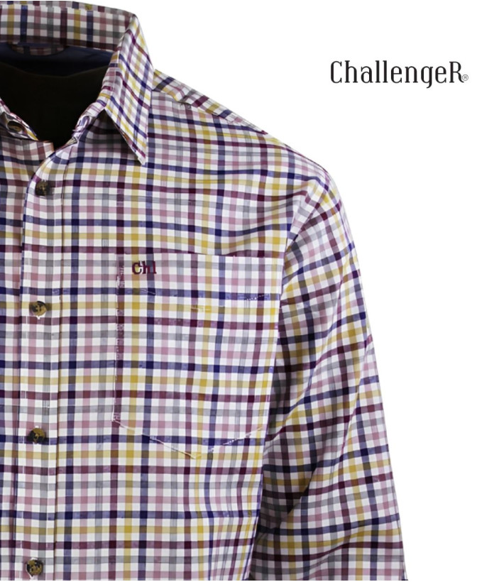 CHALLENGER TINTIN1 - Chemise Flanelle Homme Chaude & Confort