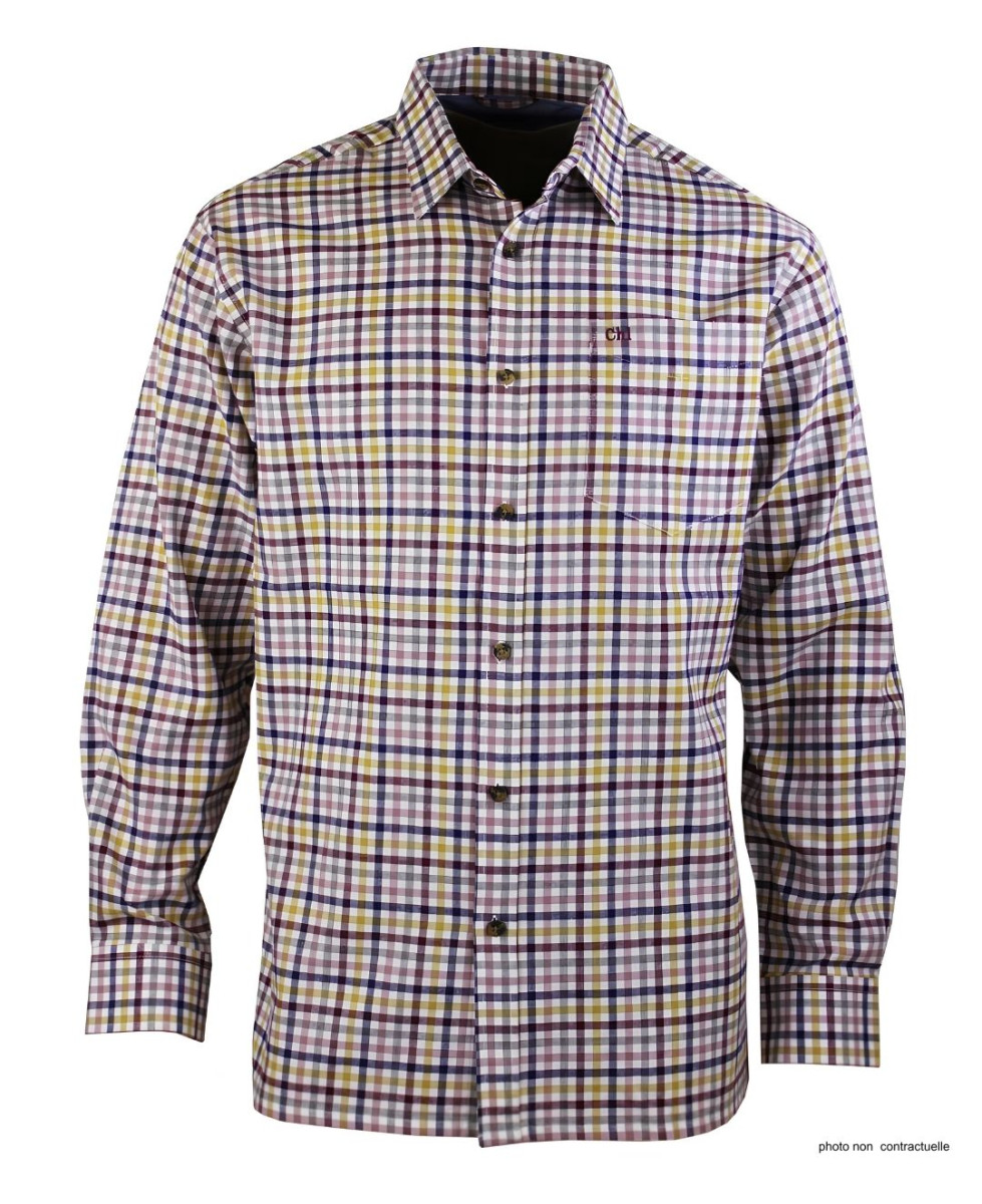 CHALLENGER TINTIN1 - Chemise Flanelle Homme Chaude & Confort