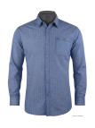 CHALLENGER TRABAN1 - Chemise Homme Imprimée Bleu Marine Coton