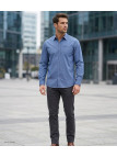 CHALLENGER TRABAN1 - Chemise Homme Imprimée Bleu Marine Coton