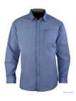 CHALLENGER TRABAN1 - Chemise Homme Imprimée Bleu Marine Coton