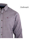 CHALLENGER TRIAL1 - Chemise Flanelle Homme Bordeaux & Rouge