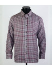 CHALLENGER TRIAL1 - Chemise Flanelle Homme Bordeaux & Rouge