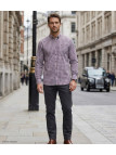CHALLENGER TRIAL1 - Chemise Flanelle Homme Bordeaux & Rouge