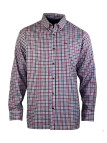 CHALLENGER TRIAL1 - Chemise Flanelle Homme Bordeaux & Rouge