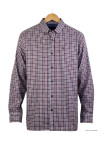CHALLENGER TRIAL1 - Chemise Flanelle Homme Bordeaux & Rouge