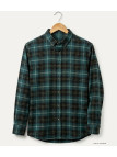 CHALLENGER TRIVIO1 - Chemise Flanelle Homme Carreaux Vert & Brun
