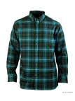 CHALLENGER TRIVIO1 - Chemise Flanelle Homme Carreaux Vert & Brun