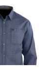 CHALLENGER TRUBLION1 - Chemise Flanelle Grise Homme Premium