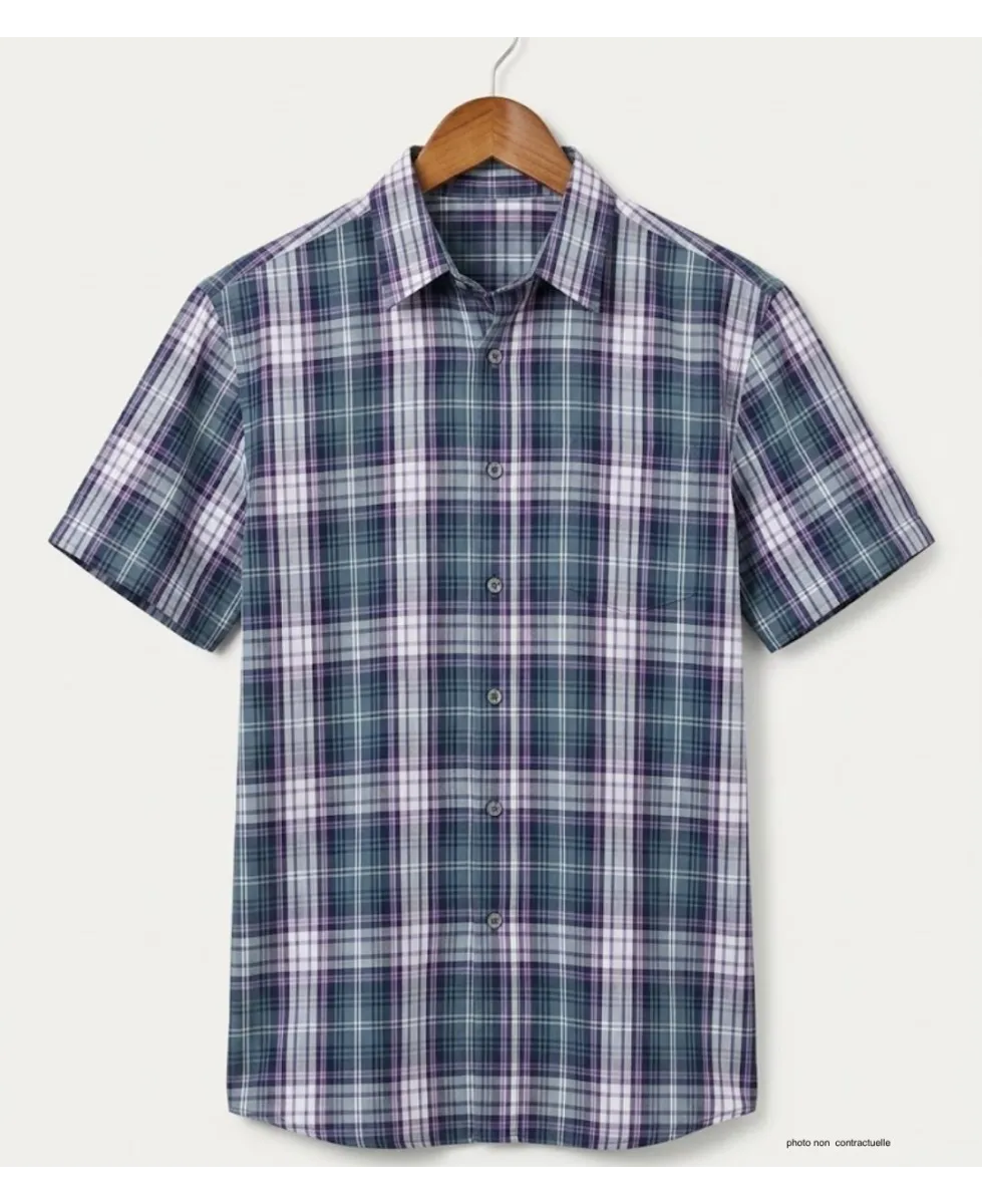 Chemise K-DRAN TABACGT3P - Manches courtes Violette Homme