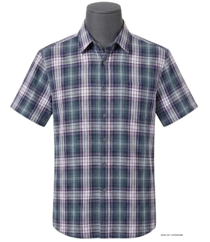 Chemise K-DRAN TABACGT3P - Manches courtes Violette Homme
