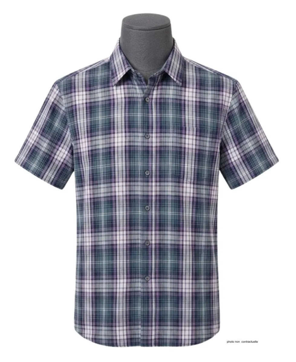 Chemise K-DRAN TABACGT3P - Manches courtes Violette Homme