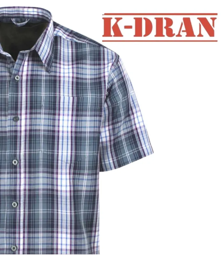 Chemise K-DRAN TABACGT3P - Manches courtes Violette Homme