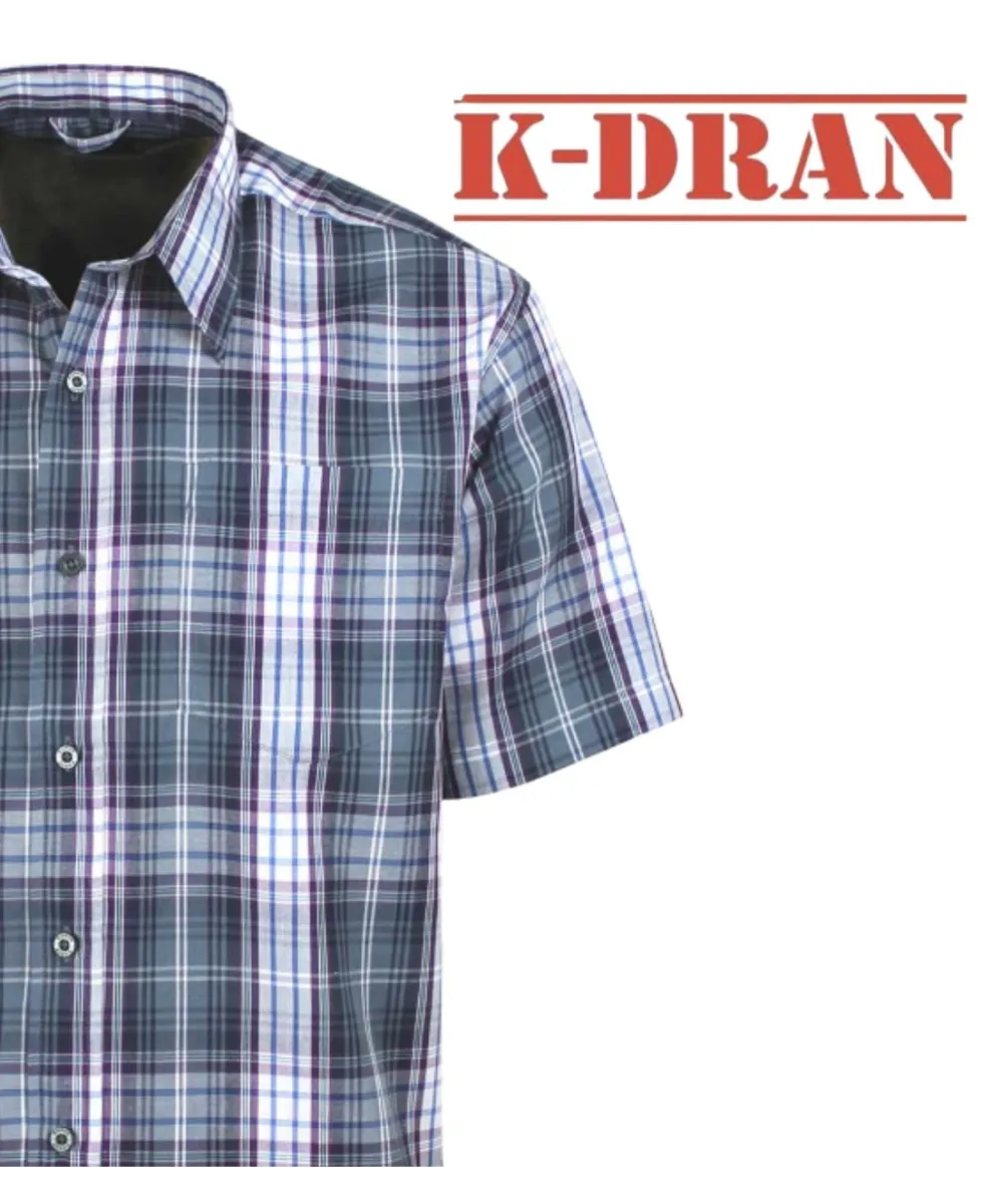 Chemise K-DRAN TABACGT3P - Manches courtes Violette Homme