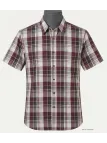 K-DRAN TOCADE9 - Chemise Manches Courtes Homme Bordeaux