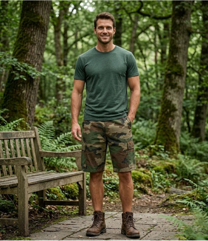 Bermuda Camo LEDERTYS 810394U002 - Taille Élastiquée