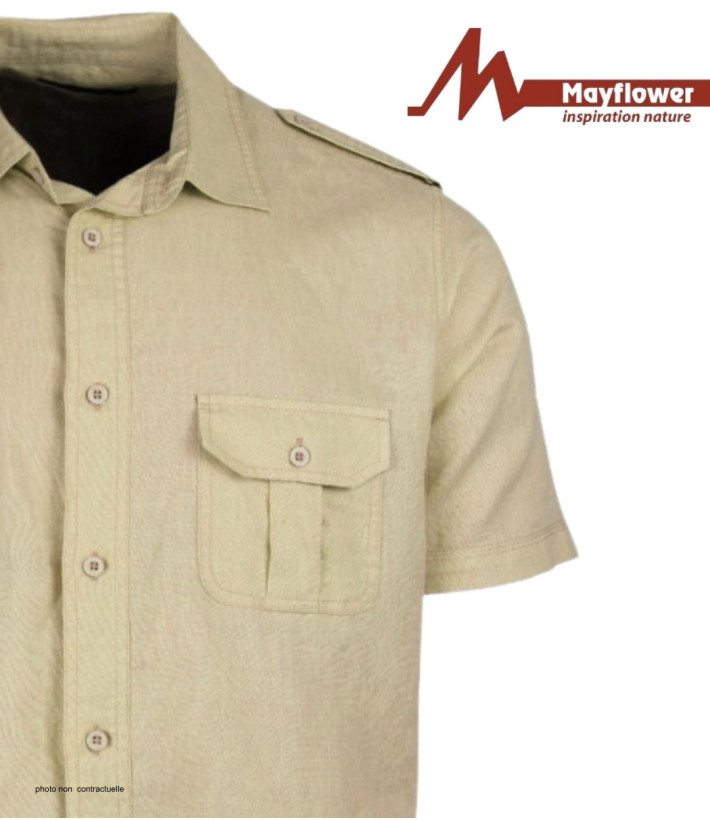 MAYFLOWER MAY DAY : Chemisette beige avec épaulettes