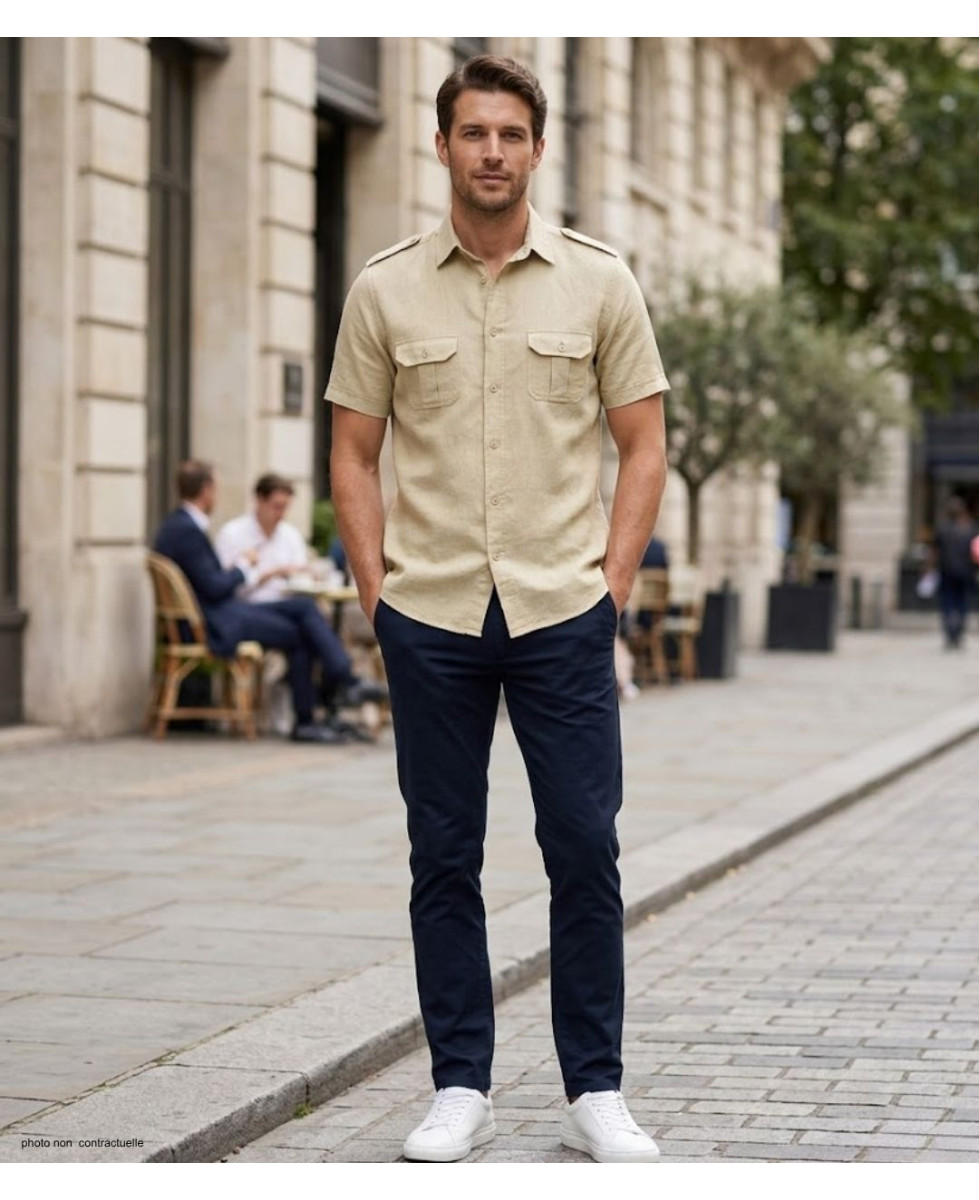 MAYFLOWER MAY DAY : Chemisette beige avec épaulettes
