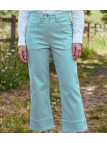 MAYFLOWER Basic Stretch : Pantacourt femme bleu ciel lagon